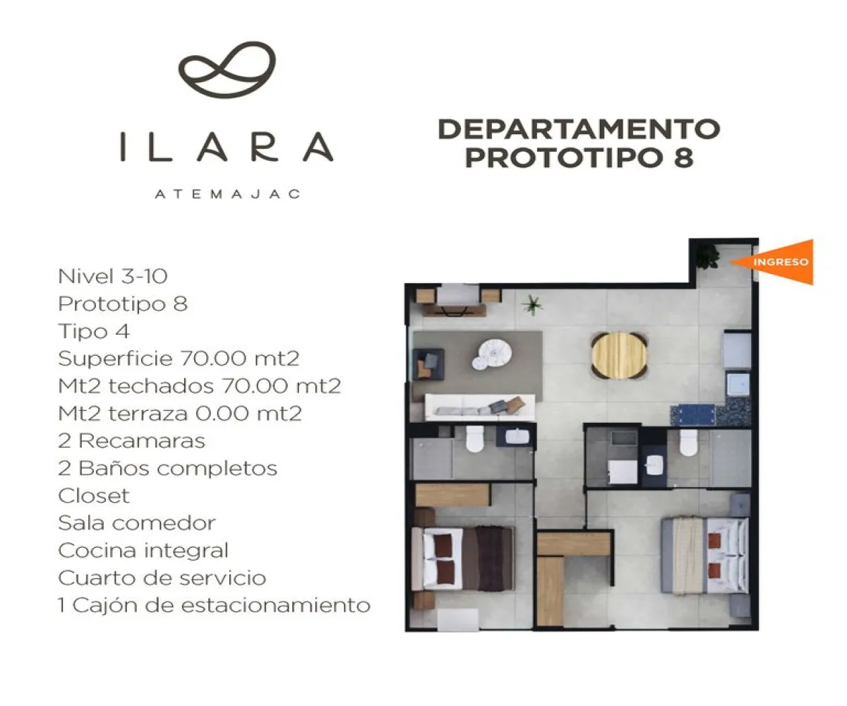 Departamento En Venta,Atemajac del valle,Calle Morelos 211 308, Zapopan, Jalisco 45190, 2 Habitaciones,2 Baños,Calle Morelos,1,pyPqfuR