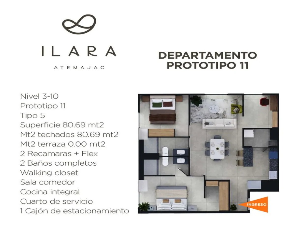 Departamento En Venta,Atemajac del Valle,Calle Morelos 211 611, Zapopan, Jalisco 45190, 2 Habitaciones,2 Baños,Calle Morelos,1,prieCwX