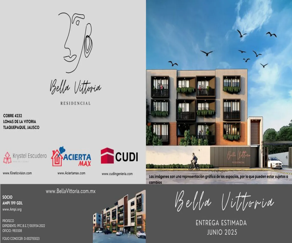 Departamento En Venta,Lomas de La Victoria,Calle Cobre 4232 pb, San Pedro Tlaquepaque, Jalisco 45607, 2 Habitaciones,2 Baños,Calle Cobre,1,pdi23Qw