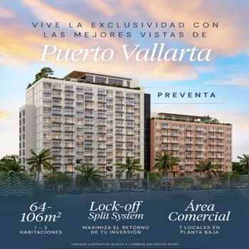 Departamento En Venta,Fluvial Vallarta,Avenida Mexico 330, Puerto Vallarta, Jalisco 48314, 3 Habitaciones,4 Baños,Avenida Mexico,1,p44Xxjl