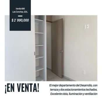 Departamento En Venta,Las Conchas,Calle José Luis Verdía 690 12, Guadalajara, Jalisco 44460, 2 Habitaciones,2 Baños,Calle José Luis Verdía,4,pSEFRSW