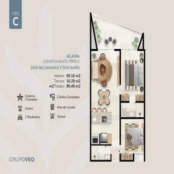 Departamento En Venta,Los Cabos, Baja California S/N, Los Cabos, Baja California Sur 23405, 2 Habitaciones,1 Baño,Los Cabos, Baja California,1,pLJMyDA