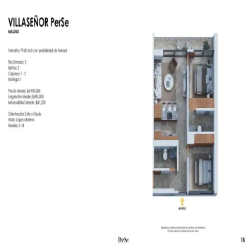 Departamento En Venta,Arcos Vallarta,Calle Pablo Villaseñor 131, Guadalajara, Jalisco 44130, 2 Habitaciones,2 Baños,Calle Pablo Villaseñor,1,pYA9cBu