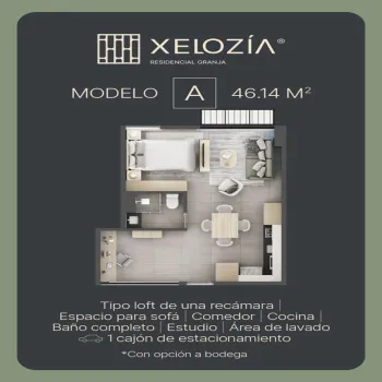 Departamento En PreVenta,Granja,Calzada Circunvalación Poniente 1606, Zapopan, Jalisco 45010, 1 Cuarto,1 Baño,Calzada Circunvalación Poniente,1,ps0vi6j