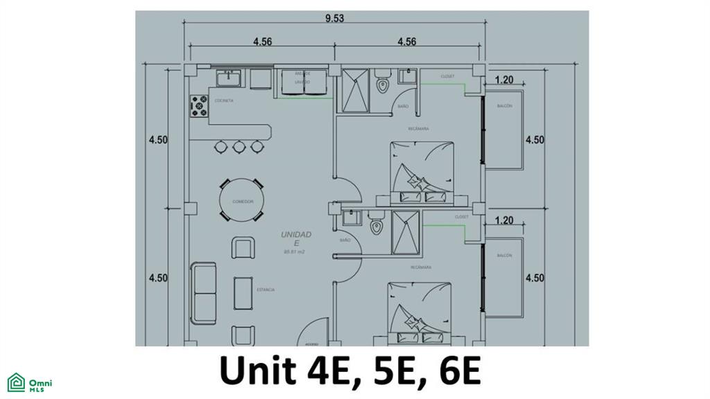 Residencial Fluvial Vallarta 60 The Light 1 Cuarto