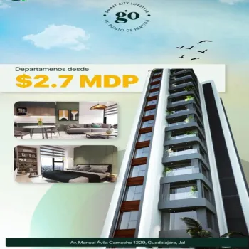 Departamento En Venta,Mezquitan,Avenida Manuel Ávila Camacho 1229, Guadalajara, Jalisco 44260, 1 Cuarto,1 Baño,Avenida Manuel Ávila Camacho,1,pSGKkJZ