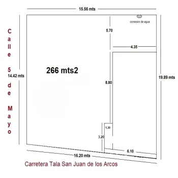 Terreno En Venta,San Francisco,San Isidro 25 C, Tala, Jalisco 45307,San Isidro,pbt50y7