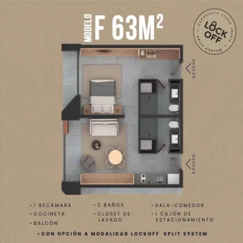 Departamento En Venta,Granja,Avenida Ignacio L Vallarta 6387, Zapopan, Jalisco 45010, 1 Cuarto,2 Baños,Avenida Ignacio L Vallarta,1,pGpdB4R