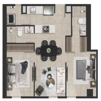 Departamento En Venta,Zapopan Centro,Avenida José Parres Arias 175 704, Zapopan, Jalisco 45160, 2 Habitaciones,2 Baños,Avenida José Parres Arias,1,pLE775U