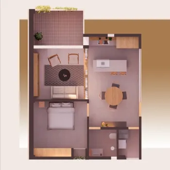 Departamento En Venta,Bosques de La Victoria,Calle Península 2644, Guadalajara, Jalisco 44540, 1 Cuarto,1 Baño,Calle Península,1,poDTuwp