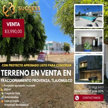 Terreno En Venta,Provenza Residencial,FRACCIONAMIENTO PROVENZA |, Tlajomulco de Zúñiga, Jalisco 45645,FRACCIONAMIENTO PROVENZA,p5i2Dau